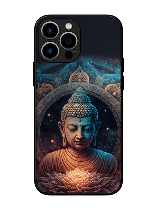 The Buddha Art Glossy Soft Edge Case for Apple Iphone 13 Pro Max Chachhi