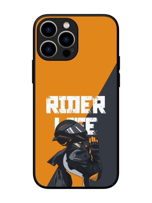 Ride Never Ends Glossy Soft Edge Case for Apple Iphone 13 Pro Max
