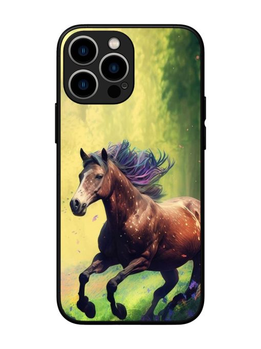 Enchanted Gallop Glossy Soft Edge Case for Apple Iphone 13 Pro Max Chachhi