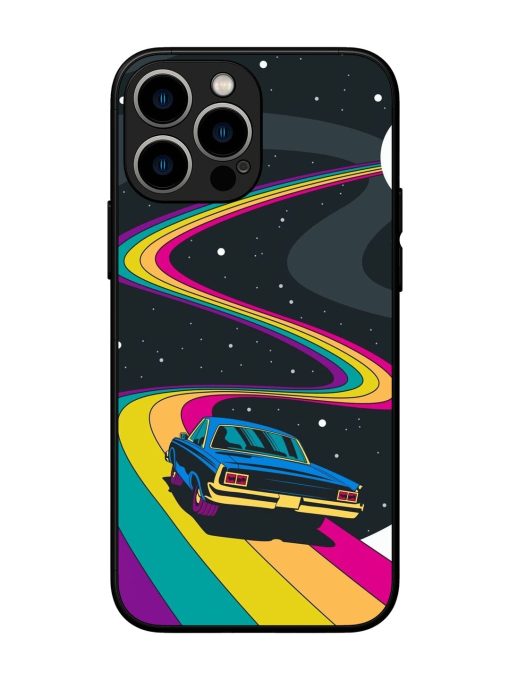 Rainbow Road Glossy Soft Edge Case for Apple Iphone 13 Pro Max Chachhi