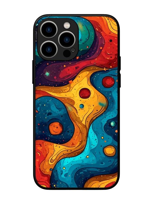 Cosmic Swirl Glossy Soft Edge Case for Apple Iphone 13 Pro Max Chachhi