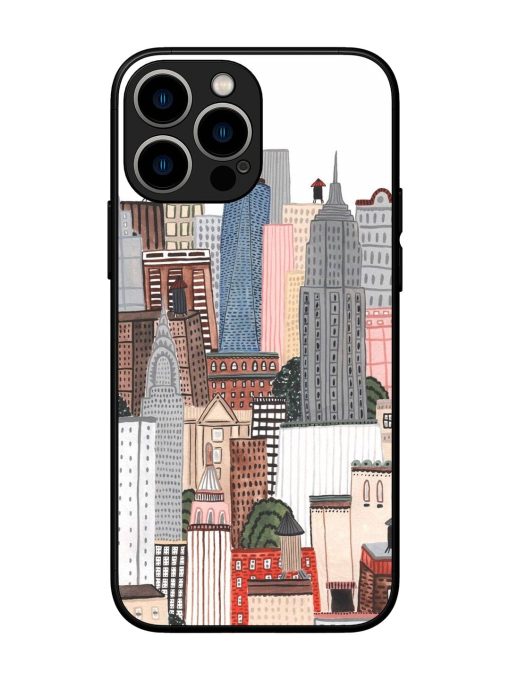 Cityscape Dreams Glossy Soft Edge Case for Apple Iphone 13 Pro Max Chachhi