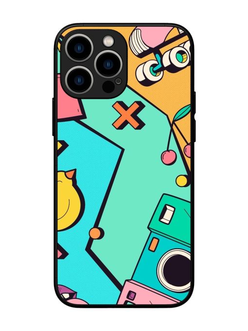 Retro Remix Glossy Soft Edge Case for Apple Iphone 13 Pro Max Chachhi