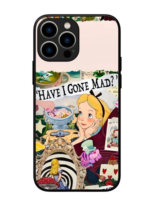 Mad Hatter'S Collage Glossy Soft Edge Case for Apple Iphone 13 Pro Max Chachhi