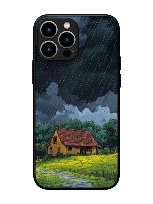 Rainy Day Retreat Glossy Soft Edge Case for Apple Iphone 13 Pro Max Chachhi