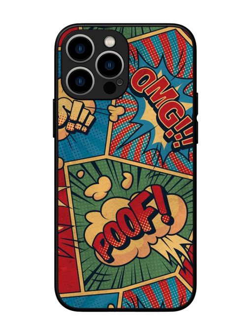 Comic Book Chaos Glossy Soft Edge Case for Apple Iphone 13 Pro Max Chachhi