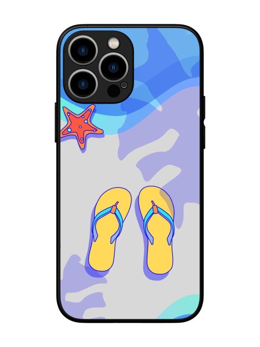 Sandy Toes And Salty Seas Glossy Soft Edge Case for Apple Iphone 13 Pro Max Chachhi