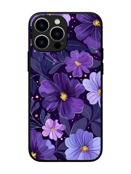 Purple Paradise Glossy Soft Edge Case for Apple Iphone 13 Pro Max Chachhi