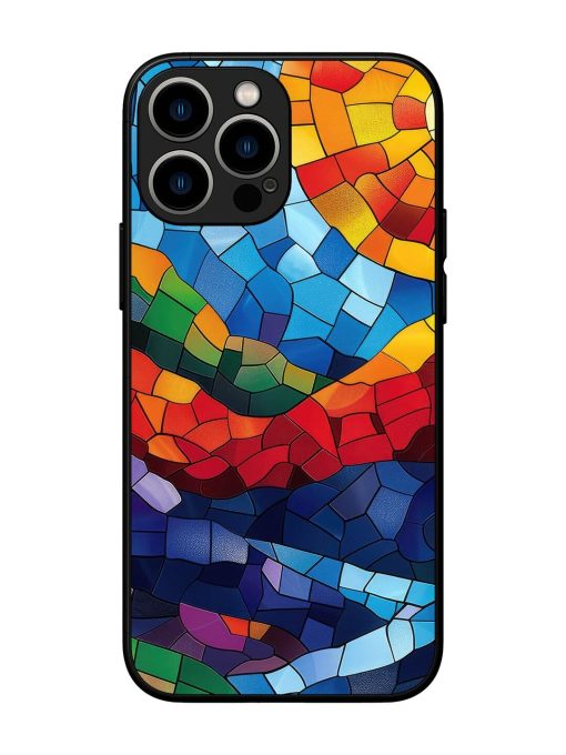 Mosaic Sunset Glossy Soft Edge Case for Apple Iphone 13 Pro Max Chachhi