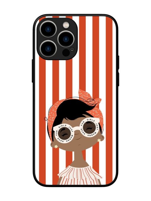 Girls Just Wanna Have Fun Glossy Soft Edge Case for Apple Iphone 13 Pro Max Chachhi