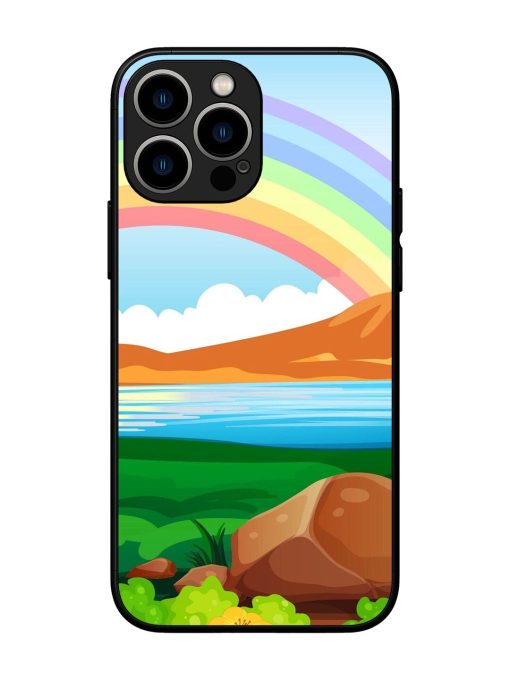 Rainbow Over The Lake Glossy Soft Edge Case for Apple Iphone 13 Pro Max Chachhi