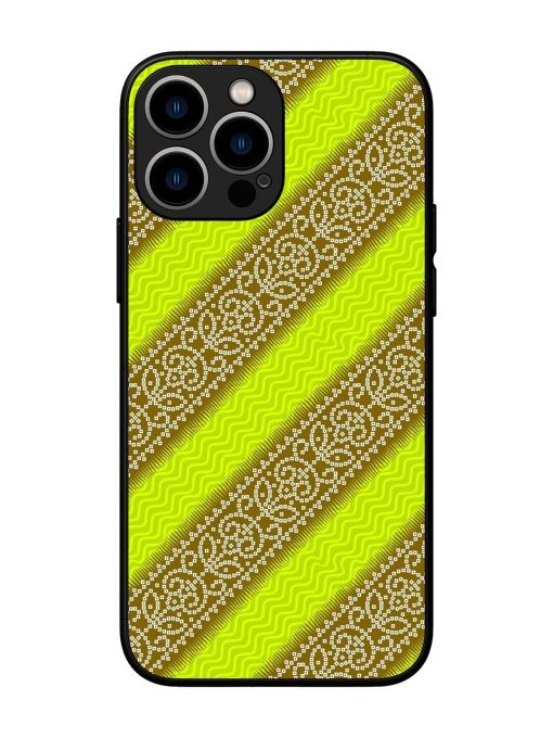 Golden Bandana Bliss Glossy Soft Edge Case for Apple Iphone 13 Pro Max Chachhi