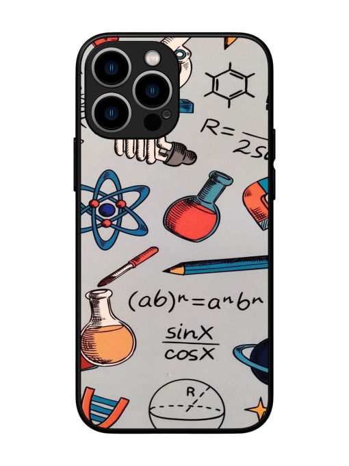 Science Doodle Delight Glossy Soft Edge Case for Apple Iphone 13 Pro Max Chachhi