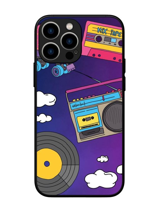 Retro Vibes Glossy Soft Edge Case for Apple Iphone 13 Pro Max Chachhi