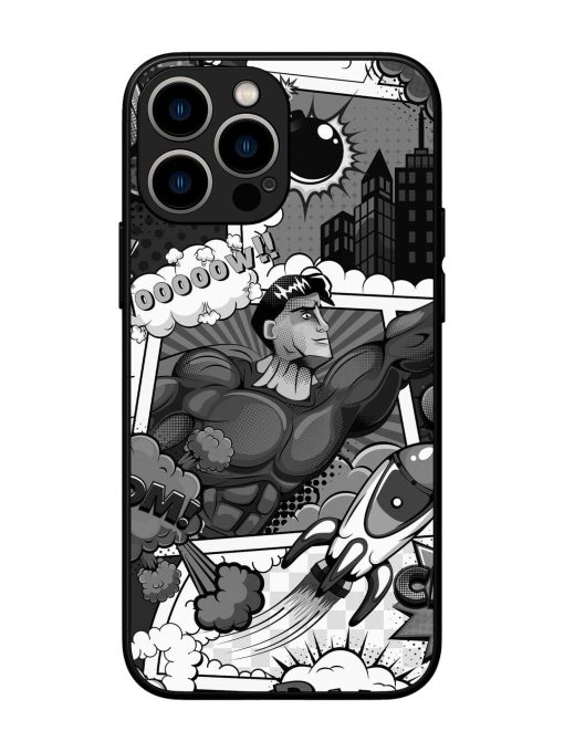 Comic Book Chaos Glossy Soft Edge Case for Apple Iphone 13 Pro Max Chachhi