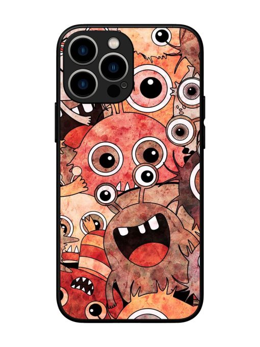 Monster Mash Glossy Soft Edge Case for Apple Iphone 13 Pro Max Chachhi