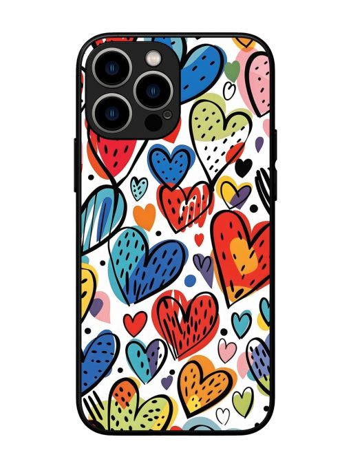 Heartfelt Harmony Glossy Soft Edge Case for Apple Iphone 13 Pro Max Chachhi