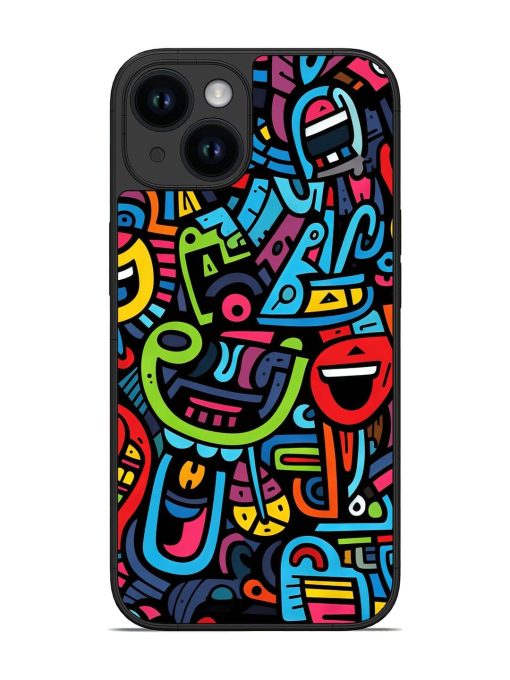 Doodlephoria Glossy Soft Edge Case for Apple Iphone 14 Chachhi