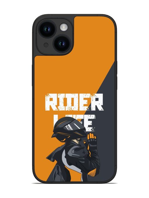 Ride Never Ends Glossy Soft Edge Case for Apple Iphone 14 Chachhi