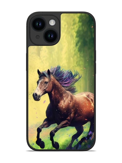 Enchanted Gallop Glossy Soft Edge Case for Apple Iphone 14 Chachhi