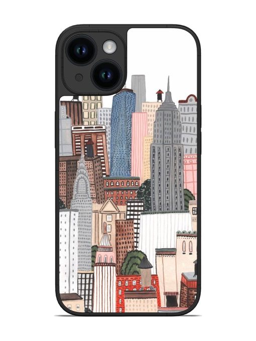 Cityscape Dreams Glossy Soft Edge Case for Apple Iphone 14 Chachhi