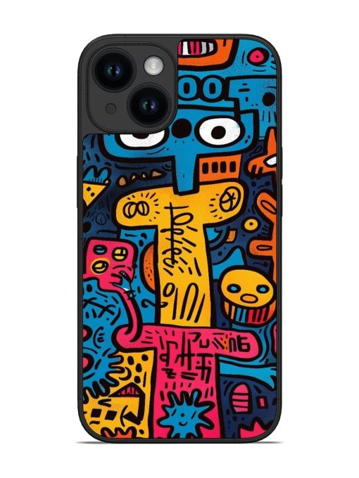 Doodletopia Glossy Soft Edge Case for Apple Iphone 14 Chachhi