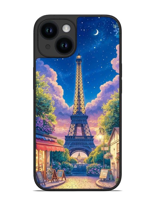 Twilight In Paris Glossy Soft Edge Case for Apple Iphone 14 Chachhi