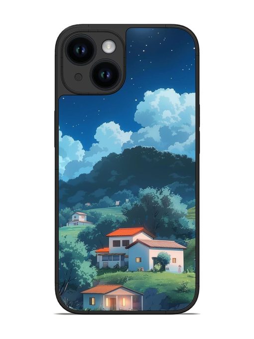 Peaceful Nightscape Glossy Soft Edge Case for Apple Iphone 14