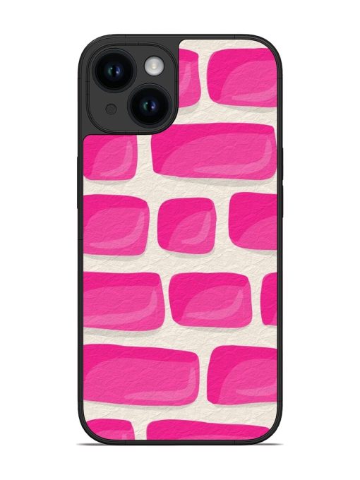 Pink Brick Wall Glossy Soft Edge Case for Apple Iphone 14 Chachhi