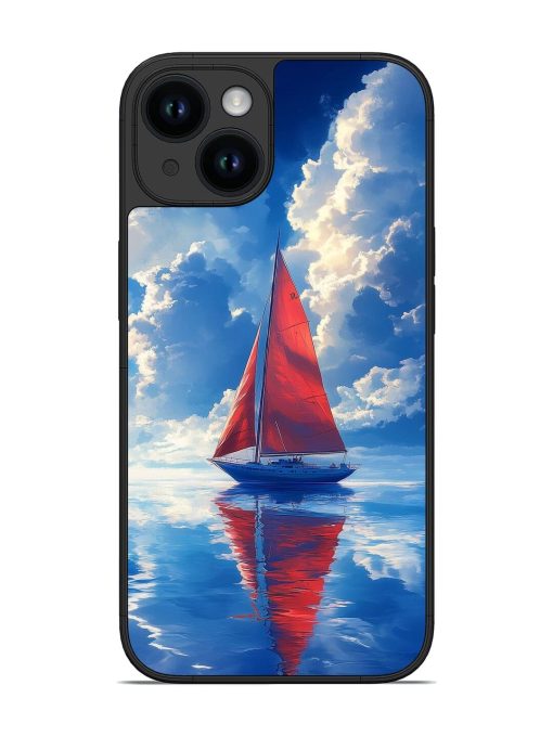 Crimson Sails Glossy Soft Edge Case for Apple Iphone 14 Chachhi