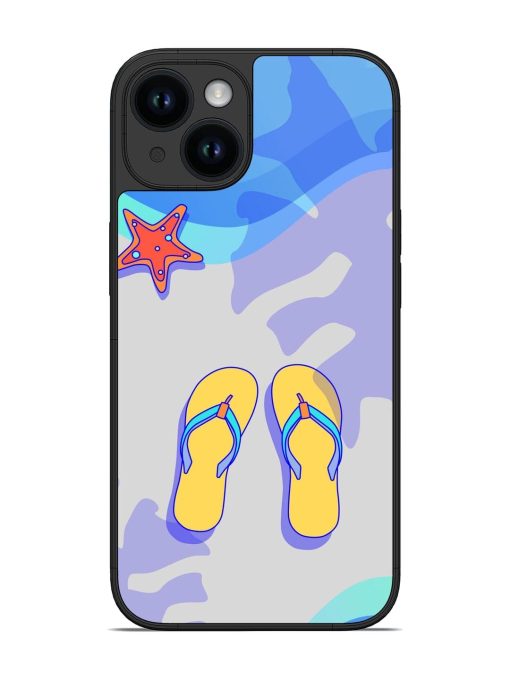 Sandy Toes And Salty Seas Glossy Soft Edge Case for Apple Iphone 14 Chachhi