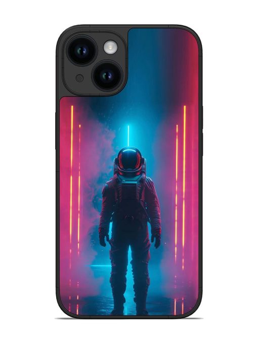 Neon Astronaut Glossy Soft Edge Case for Apple Iphone 14 Chachhi