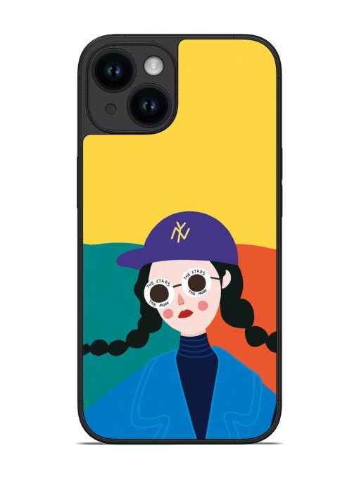 Starry-Eyed Girl Glossy Soft Edge Case for Apple Iphone 14