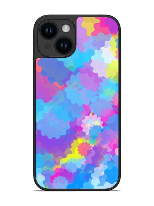 Psychedelic Cloud Burst Glossy Soft Edge Case for Apple Iphone 14 Chachhi