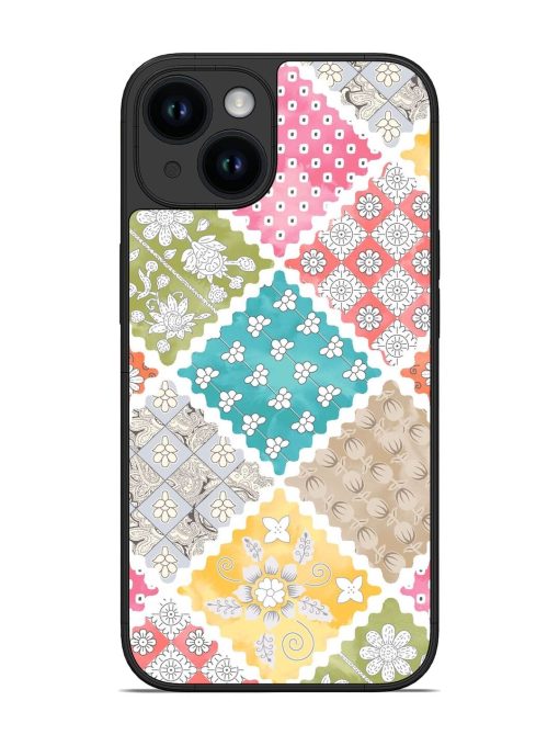 Patchwork Dreamscape Glossy Soft Edge Case for Apple Iphone 14 Chachhi