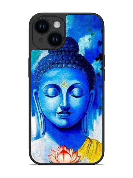 Serene Buddha With Lotus Glossy Soft Edge Case for Apple Iphone 14 Chachhi