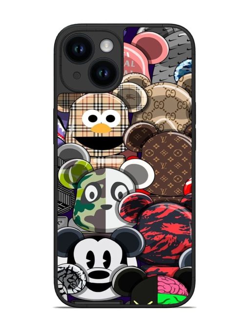 Streetwear Bearbrick Extravaganza Glossy Soft Edge Case for Apple Iphone 14