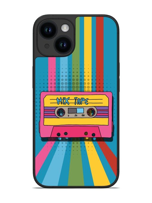 Retro Cassette Tapes Glossy Soft Edge Case for Apple Iphone 14 Chachhi