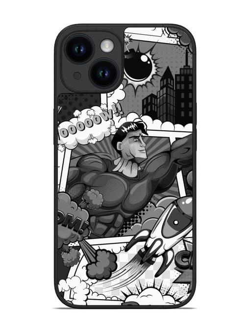 Comic Book Chaos Glossy Soft Edge Case for Apple Iphone 14 Chachhi