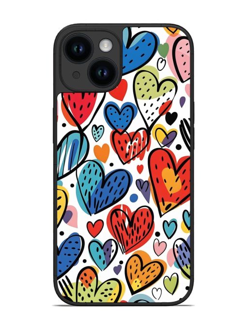 Heartfelt Harmony Glossy Soft Edge Case for Apple Iphone 14