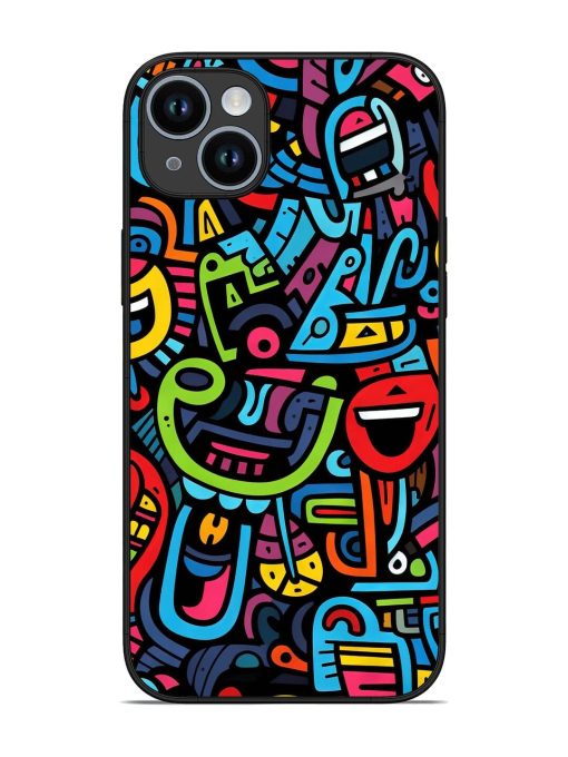 Doodlephoria Glossy Soft Edge Case for Apple Iphone 14 Plus Chachhi