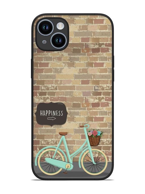 Pedaling Towards Happiness Glossy Soft Edge Case for Apple Iphone 14 Plus Chachhi