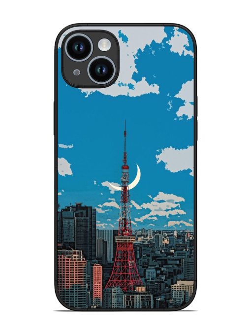 Tokyo Twilight Glossy Soft Edge Case for Apple Iphone 14 Plus Chachhi