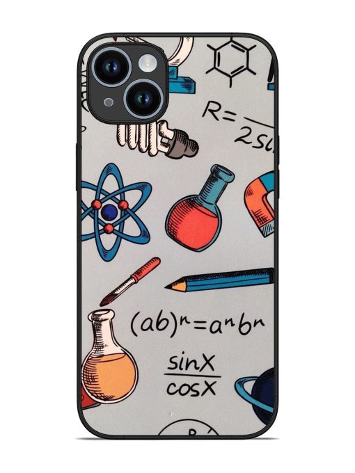 Science Doodle Glossy Soft Edge Case for Apple Iphone 14 Plus Chachhi