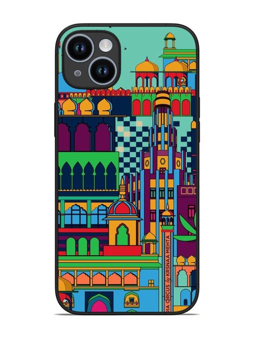 Indian Tapestry Glossy Soft Edge Case for Apple Iphone 14 Plus Chachhi