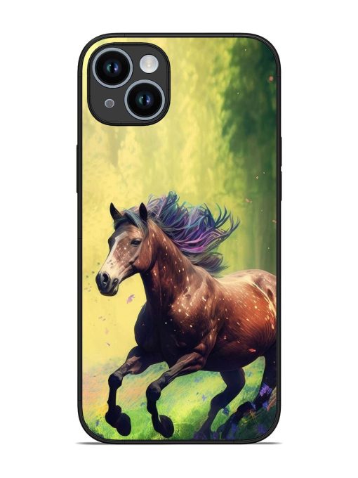 Enchanted Gallop Glossy Soft Edge Case for Apple Iphone 14 Plus Chachhi