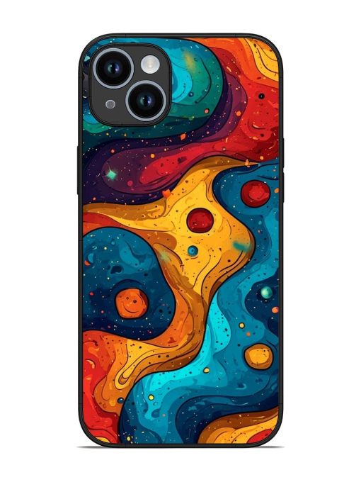 Cosmic Swirl Glossy Soft Edge Case for Apple Iphone 14 Plus Chachhi