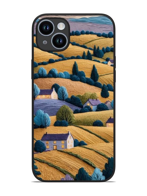 Rolling Hilltop Haven Glossy Soft Edge Case for Apple Iphone 14 Plus Chachhi