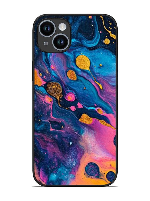 Cosmic Swirl Glossy Soft Edge Case for Apple Iphone 14 Plus Chachhi