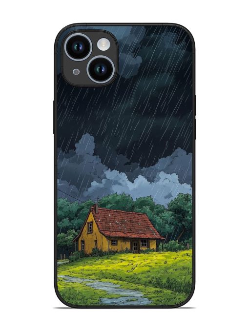 Rainy Day Retreat Glossy Soft Edge Case for Apple Iphone 14 Plus Chachhi